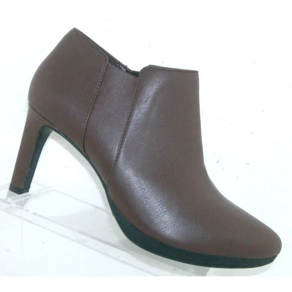 Clarks Shoes Clarks Collection Ambyr Step Burgundy Vegan Zip